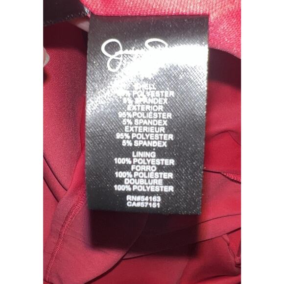 NWT Jessica Simpson Women's Sleeveless Fit & Flare Coral Dress Size 14 Bow Back - Picture 11 of 11